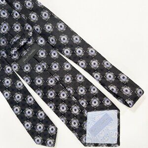 JOHN W. NORDSTROM - 100% Fine Italian Silk - Black, Lt. Purple, Silver